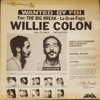 Album Willie Colón: Wanted By FBI / The Big Break - La Gran Fuga
