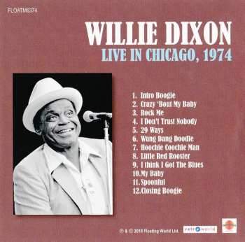 CD Willie Dixon: Live In Chicago, 1974 256901