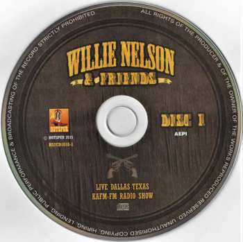 2CD Willie Nelson: Live Dallas Texas KAFM-FM Radio Show 467743