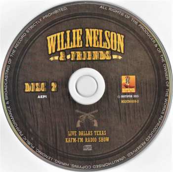 2CD Willie Nelson: Live Dallas Texas KAFM-FM Radio Show 467743