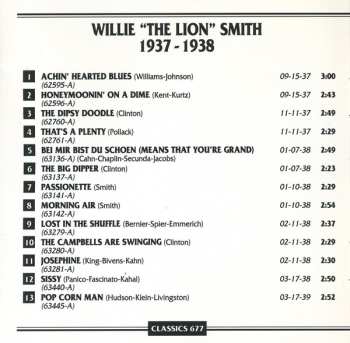 CD Willie "The Lion" Smith: 1937-1938