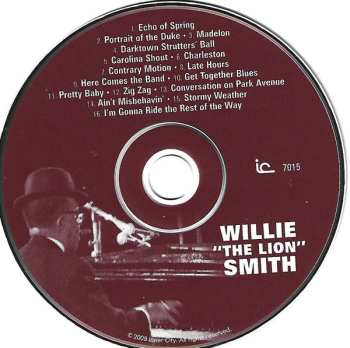 CD Willie "The Lion" Smith: Willie "The Lion" Smith