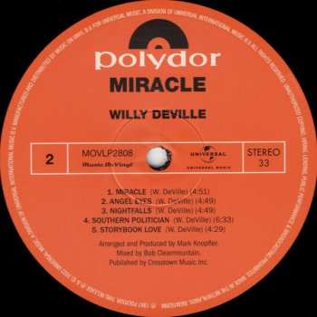 LP Willy DeVille: Miracle 471565