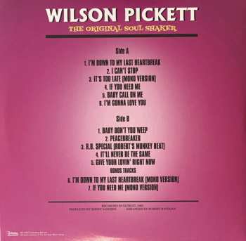 LP Wilson Pickett: The Original Soul Shaker LTD | CLR 332945