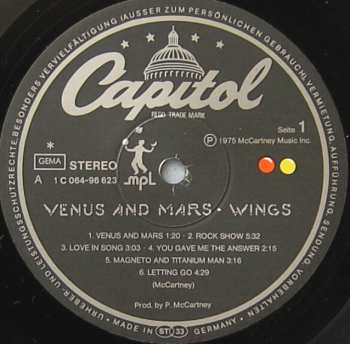 LP Wings: Venus And Mars 398996