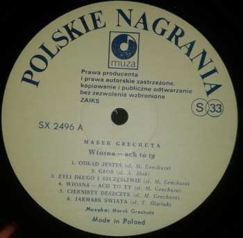 LP Marek Grechuta & Anawa: Wiosna - Ach To Ty 41838