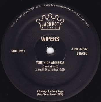 LP Wipers: Youth Of America 125097