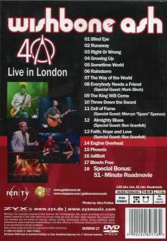 DVD Wishbone Ash: 40 - Live In London 260491