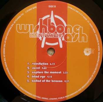 LP Wishbone Ash: Live In Hamburg 90344