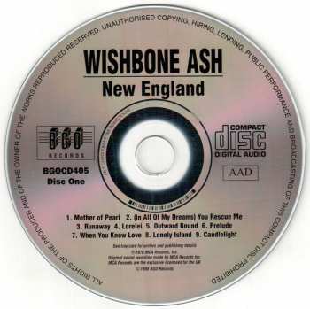 2CD Wishbone Ash: New England/Front Page News 25044