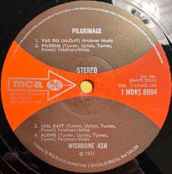 LP Wishbone Ash: Pilgrimage