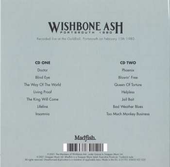 2CD Wishbone Ash: Portsmouth 1980 DIGI 109899