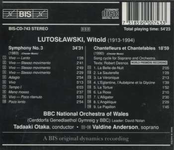 CD Witold Lutoslawski: Symphony No. 3 • Chantefleurs Et Chantefables 324843