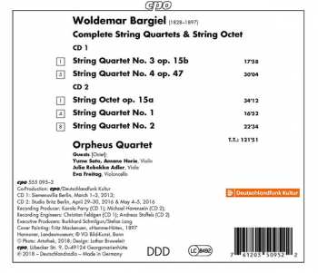 2CD Woldemar Bargiel: Complete String Quartets & String Octet 113906
