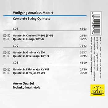 3CD Wolfgang Amadeus Mozart: Complete String Quintets 413522