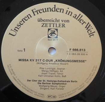 LP Wolfgang Amadeus Mozart: Bauernmesse - Mozart: Krönungsmesse 527211