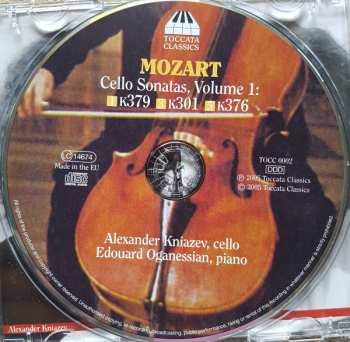 CD Wolfgang Amadeus Mozart: Cello Sonatas Volume 1 312222