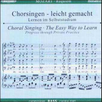 CD Wolfgang Amadeus Mozart: Chorsingen Leicht Gemacht:mozart,requiem (bass) 407682