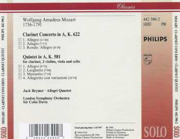 CD Wolfgang Amadeus Mozart: Clarinet Concerto / Clarinet Quintet 44826