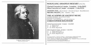 CD Wolfgang Amadeus Mozart: Clarinet Concerto / Oboe Concerto 44643