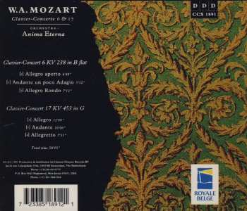 CD Wolfgang Amadeus Mozart: Clavier-Concerte 6 & 17 335391