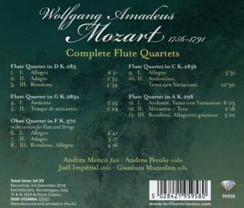 CD Wolfgang Amadeus Mozart: Complete Flute Quartets 430332
