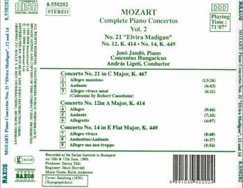 CD Wolfgang Amadeus Mozart: Complete Piano Concertos Vol. 2 - No. 21 "Elvira Madigan", No. 12, K. 414, No. 14, K. 449 333341