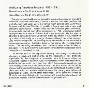CD Wolfgang Amadeus Mozart: Complete Piano Concertos Vol. 4 - Nos. 23 & 24 436498