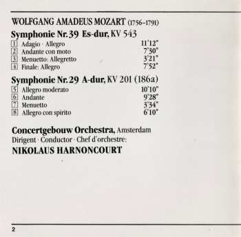 CD Wolfgang Amadeus Mozart: Symphonies Nr. 39 & 29 423769