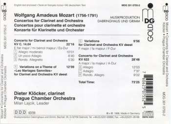 CD Wolfgang Amadeus Mozart: Concertos For Clarinet And Orchestra 301391