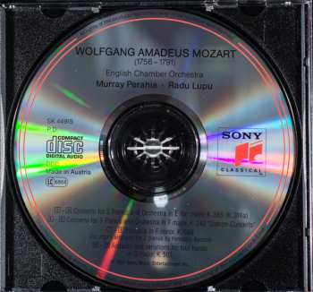 CD Wolfgang Amadeus Mozart: Concertos For Two & Three Pianos - Andante And Variations For Four Hands In C Major, K. 501 - Fantasia In F Minor, K. 608 315327