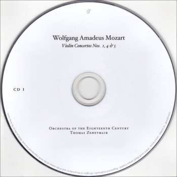 2CD Wolfgang Amadeus Mozart: The Violin Concertos • Sinfonia Concertante DIGI 424917