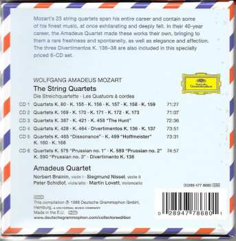 6CD/Box Set Wolfgang Amadeus Mozart: The String Quartets 45469