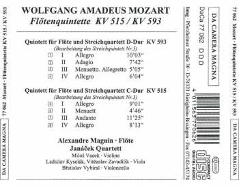 CD Wolfgang Amadeus Mozart: Flötenquintette KV 515 / KV 593 327995