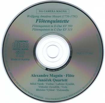 CD Wolfgang Amadeus Mozart: Flötenquintette KV 515 / KV 593 327995