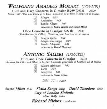 CD Wolfgang Amadeus Mozart: Flute And Harp Concerto K299 (297c) - Oboe Concerto K271k - Flute And Oboe Concerto 282629