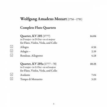 CD Wolfgang Amadeus Mozart: Flute Quartets 324232