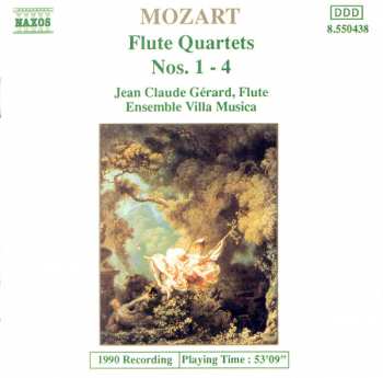 Album Wolfgang Amadeus Mozart: Flute Quartets Nos. 1-4