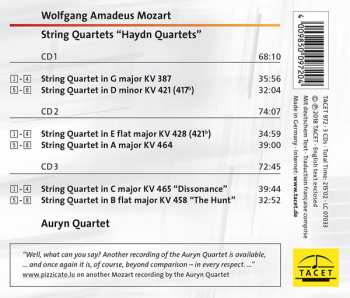 3CD Wolfgang Amadeus Mozart: "Haydn Quartets" String Quartets KV 387, 421, 428, 464, 465 458 308072