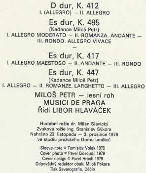 LP Wolfgang Amadeus Mozart: Koncerty Pro Lesní Roh A Orchestr 53115