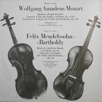 LP Wolfgang Amadeus Mozart: Houslové Koncerty = Violin Condertos 138385