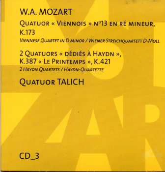 7CD Wolfgang Amadeus Mozart: Intégrale Des Quatuors à Cordes (The Complete String Quartet) DLX | LTD 492203