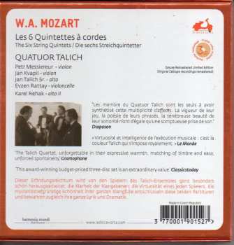 3CD/Box Set Wolfgang Amadeus Mozart: Les 6 Quintettes À Cordes DLX | LTD 521159