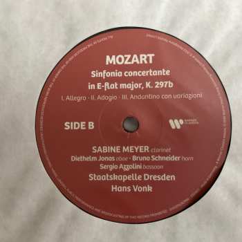 LP Wolfgang Amadeus Mozart: Clarinet Concerto K. 622 / Sinfonia Concertante K. 297b 455768