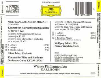 CD Wolfgang Amadeus Mozart: Klarinettenkonzert (Clarinet Concerto) - Konzert Für Flöte & Harfe (Concerto for Flute & Harp) 422632