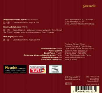 CD Wolfgang Amadeus Mozart: Klarinettequintette 254364
