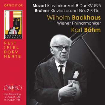 CD Wolfgang Amadeus Mozart: Mozart Klavierkonzert No. 27 B-Dur KV 595, Brahms Klavierkonzert No. 2 B-Dur Op. 83  423453