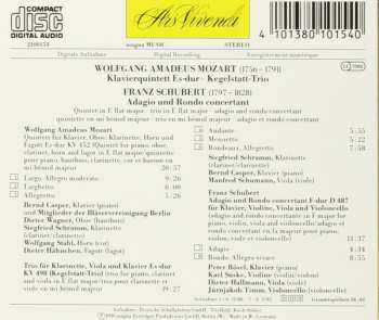 CD Wolfgang Amadeus Mozart: Klavierquintett Es-Dur / Kegelstatt-Trio / Adagio Und Rondo Concertante 174563