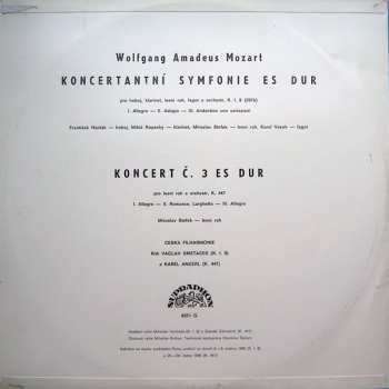 LP Wolfgang Amadeus Mozart: Koncertní Symfonie Es Dur / Koncert Č. 3 Es Dur 365391