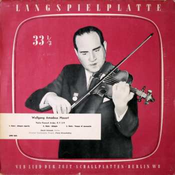 LP Wolfgang Amadeus Mozart: Violin-Konzert A-dur, K. V. 219 279623